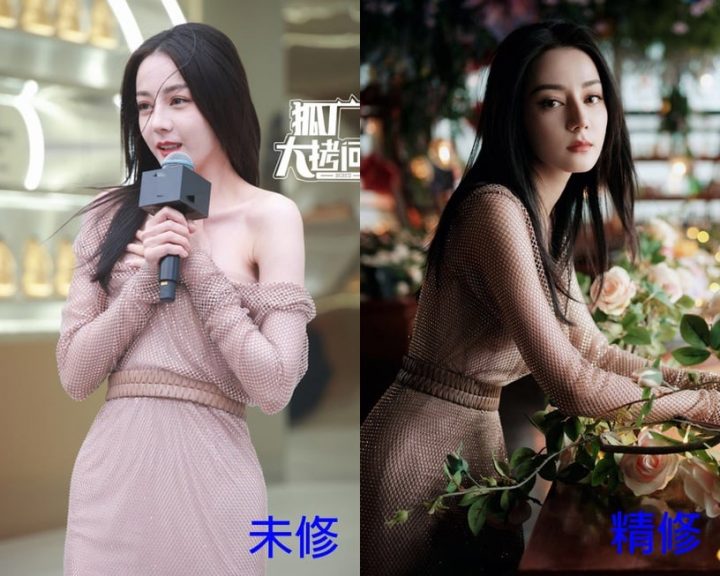 12位国产剧明星精修vs未修！刘亦菲优雅，杨洋帅气，迪丽热巴造型师被吐嘈？舒淇大获全胜-25