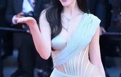 天爱在戛纳红毯上惊艳亮相，镂空装秀出完美曲线，网友：美翻了！缩略图