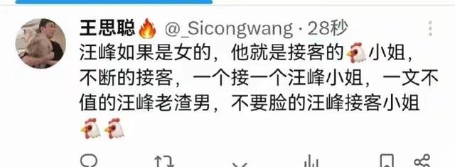 王思聪调侃汪峰的恋情？网友：这不是明摆着的讽刺吗？