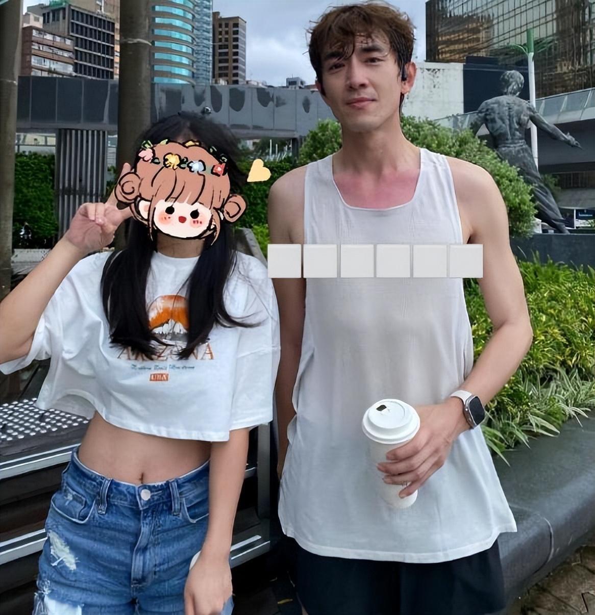 林更新雨中香港跑步，瘦高个儿，腿上还有淤青呢
