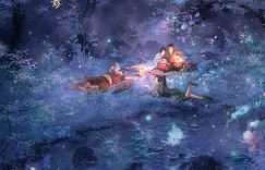 夏夜萤光，美女与书共度时光缩略图