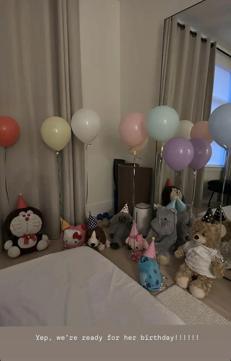 谢婷婷在加拿大给女儿过生日，外籍男友也来了，和6岁的Sara玩得特别开心