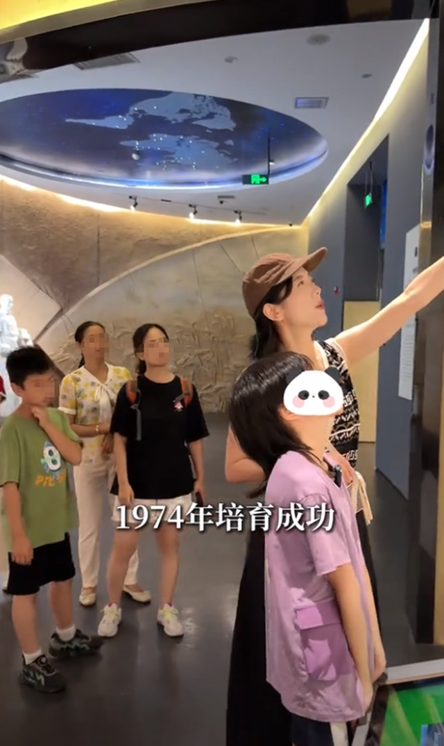 杨乐乐带10岁儿子参观水稻博物馆 沐沐沉稳气质神似汪涵 二胎女儿引关注