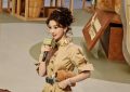 杨颖穿长款棕风衣，笑起来甜到心坎里了缩略图